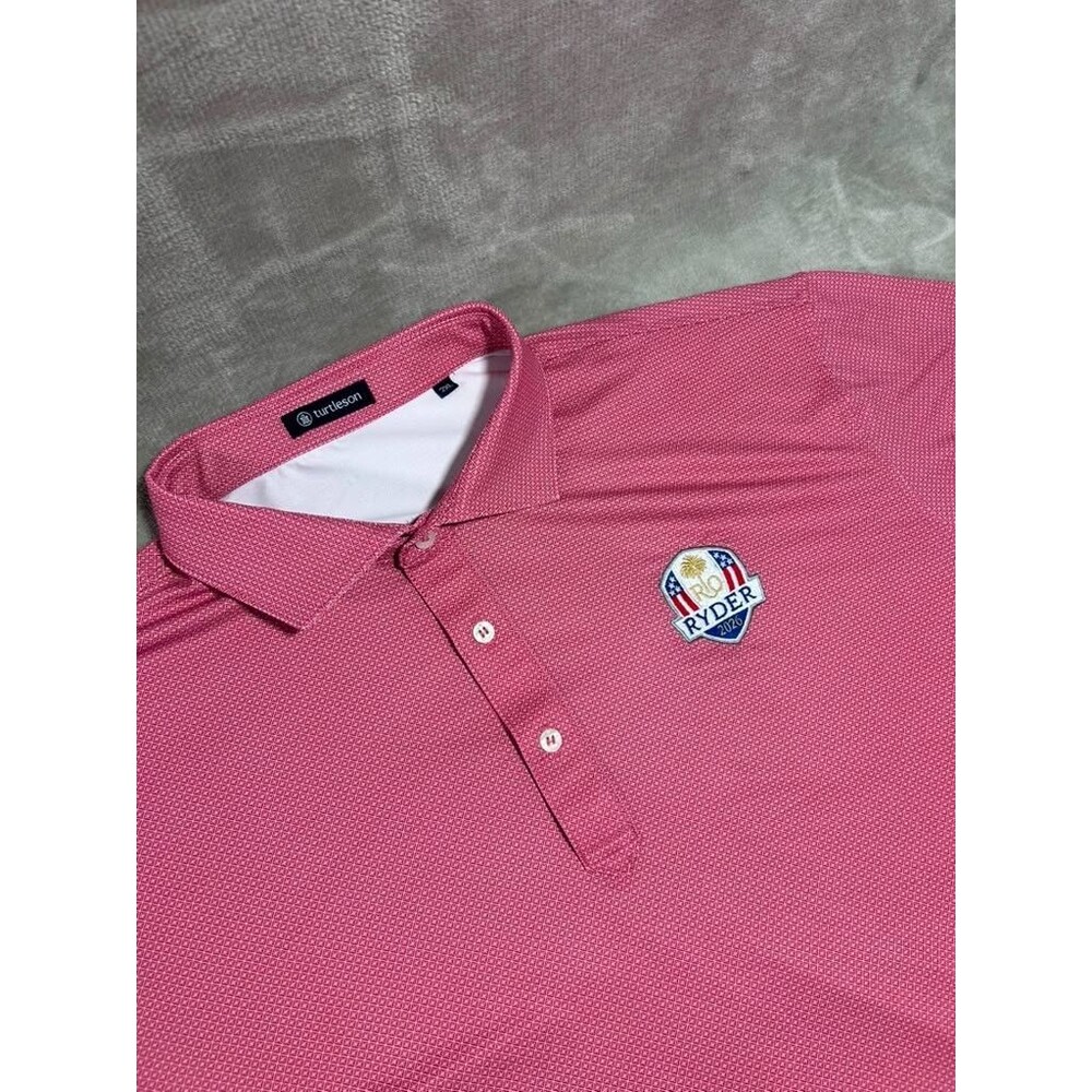 Turtleson Golf Shirt Men 2XL Red Rio Ryder 2026 Performance Short Sleeve